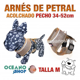 ARNÉS PETRAL ACOLCHADO Y CÓMODO AJUSTABLE PERRO TALLA M PECHO 34-52cm L45M 3419 ARNÉS PETRAL ACOLCHADO Y CÓMODO AJUSTABLE PERRO TALLA M PECHO 34-52cm