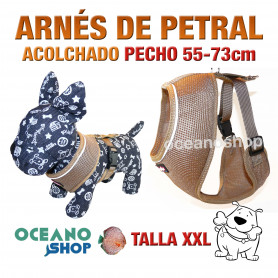 ARNÉS PETRAL ACOLCHADO CÓMODO AJUSTABLE PERRO TALLA XXL PECHO 55-73cm L48XXL 3420 ARNÉS PETRAL ACOLCHADO CÓMODO AJUSTABLE PERRO TALLA XXL PECHO 55-73cm