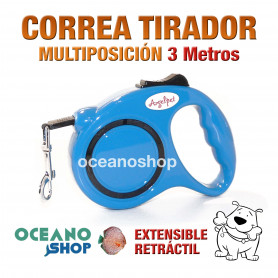 CORREA TIRADOR MULTIPOSICION NYLON 3 Metros ADIESTRAMIENTO PASEO PERRO L55A 2918 CORREA TIRADOR MULTIPOSICION NYLON 3 Metros ADIESTRAMIENTO PASEO PERRO