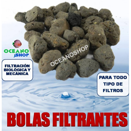 bolas filtrantes ceramica acuario filtro filtracion canutillos material foamex carbon activo