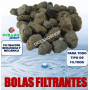 bolas filtrantes ceramica acuario filtro filtracion canutillos material foamex carbon activo