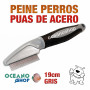Peine antipulgas perro púas de acero 19cm