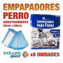 Pack empapadores perro x6 unidades 55x66cm antibacterias reciclables cachorros adiestramiento
