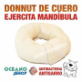 Donnut de cuero nudo perro ejercita mandíbula 8cm