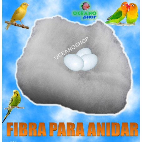 fibra anidar nido pajaro canario cama agaporni jilgero loro ninfa diamente gould