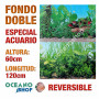 Fondo 120x60cm doble reversible decorativo fondo plantas y algas marino acuario peces calidad