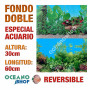 Fondo 60x30cm doble reversible decorativo fondo plantas marinas marino acuario peces calidad