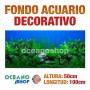 Fondo 100x50cm acuario decorativo fondo plantas marinas marino peces calidad