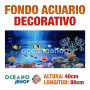 Fondo 80x40cm acuario decorativo vinilo fondo peces marinos marino peces calidad