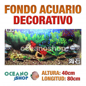 Fondo 80x40cm acuario decorativo vinilo fondo plantas marinas Fondo 80x40cm acuario decorativo vinilo fondo plantas marinas marino peces calidad