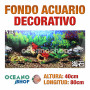 Fondo 80x40cm acuario decorativo vinilo fondo plantas marinas marino peces calidad