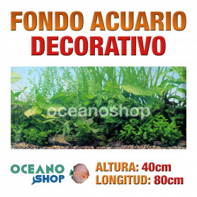 Fondo 80x40cm acuario decorativo vinilo fondo plantas marinas Fondo 80x40cm acuario decorativo vinilo fondo plantas marinas marino peces calidad