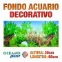 Fondo 60x30cm acuario decorativo vinilo fondo plantas marino peces calidad