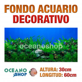 Fondo 60x30cm acuario decorativo vinilo fondo plantas marinas Fondo 60x30cm acuario decorativo vinilo fondo plantas marinas marino peces calidad