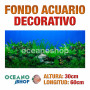 Fondo 60x30cm acuario decorativo vinilo fondo plantas marinas marino peces calidad