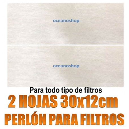 hojas perlon filtros acuario 30x12cm material filtrante ceramica carbon