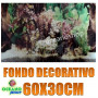 fondo decorativo 60x30cm de acuario pecera decoracion