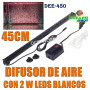 difusor aire oxigeno cortina led 2w 45cm deeboo dee-450