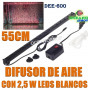 difusor aire oxigeno cortina led 2,5w 55cm deeboo dee-600