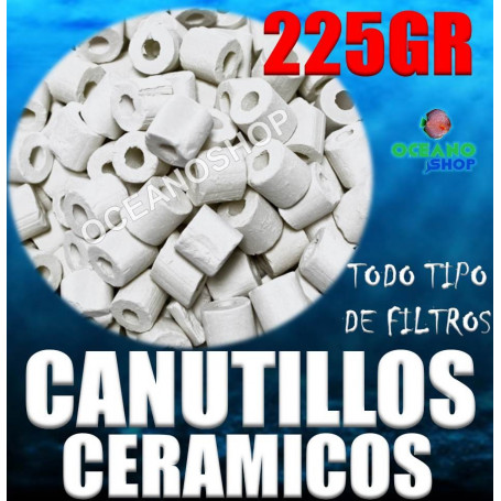 canutillos ceramicos ceramica bacterias filtro acuario pecera filtracion 225gr