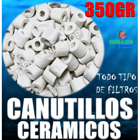 canutillos ceramicos ceramica bacterias filtro acuario pecera filtracion 350gr