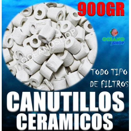canutillos ceramicos ceramica bacterias filtro acuario pecera filtracion 900gr