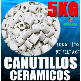 Canutillos de ceramica para filtros 5kg canutillos ceramicos ceramica bacterias filtro acuario pecera filtracion 5kg