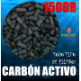 Carbón activo 150gr para acuario todo tipo de filtros