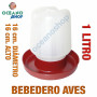 Bebedero para aves 1L 16 cm diametro x 16 cm alto