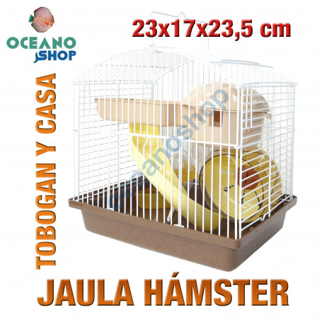 Jaula hámster pequeños roedores 23x17x23,5 cm
