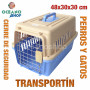 Transportín perros y gatos 48x30x30 cm