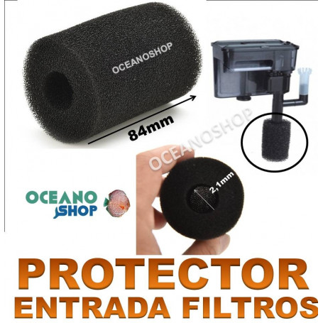 protector filtros entrada esponja foamex alevines antisuccion acuario
