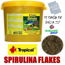 tropical flakes espirulina spiruline escamas peces tropicales marinos barato