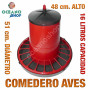 Comedero para aves 16L 51 cm diametro x 48 cm alto