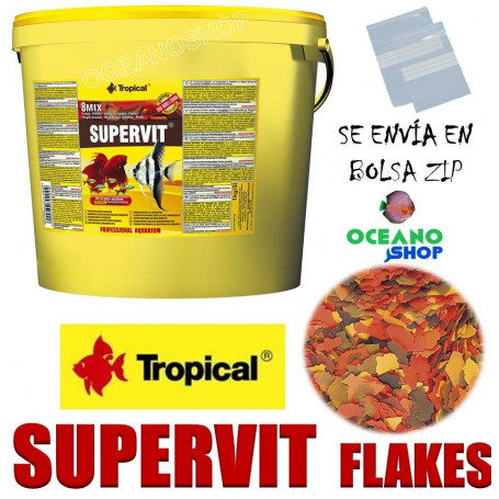 supervit tropical flakes escamas comida peces tropicales acuario barato a granel