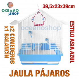 Jaula pájaros 39,5x23x39 cm Jaula pájaros 39,5x23x39 cm