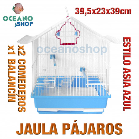 Jaula pájaros 39,5x23x39 cm