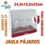 Jaula pájaros para concursos 24,5x15,5x22 cm