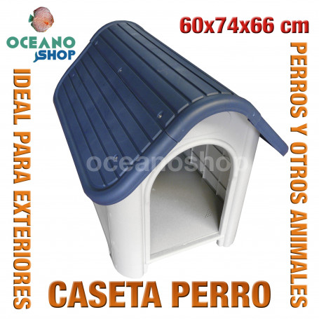 Caseta perros para exterior 60x74x66 cm