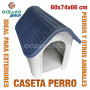 Caseta perros para exterior 60x74x66 cm