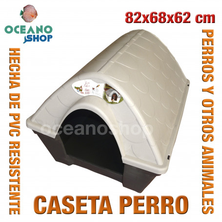 Caseta perros para exterior 82x68x62 cm