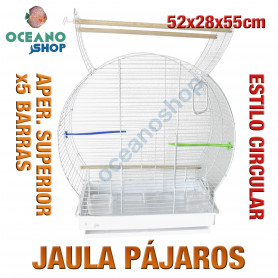 Jaula pájaro grande circular 52x28x55 cm Jaula pájaro grande circular 55x28x55 cm