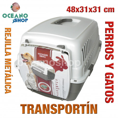 Transportín perros y gatos 48x31x31cm