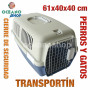 Transportín perros y gatos 61x40x40 cm