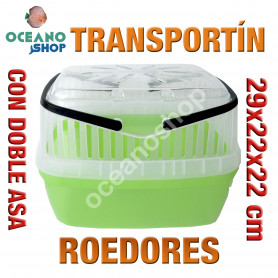 Transportín roedores doble asa 29x22x22 cm Transportín roedores doble asa 29x22x22 cm