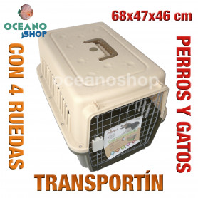 Transportín perro y gato con ruedas 68x47x46 cm Transportín perro y gato 68x47x46 cm