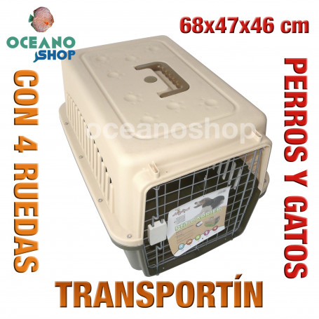 Transportín perro y gato 68x47x46 cm