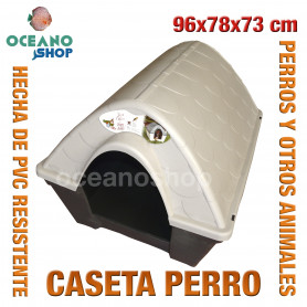 Caseta perros para exterior 96x78x73 cm