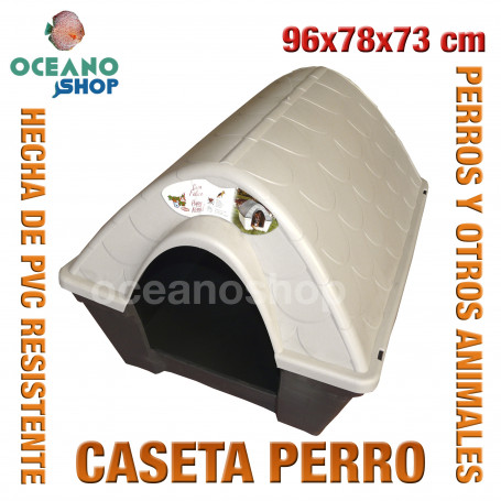 Caseta perros para exterior 96x78x73 cm