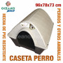 Caseta perros para exterior 96x78x73 cm